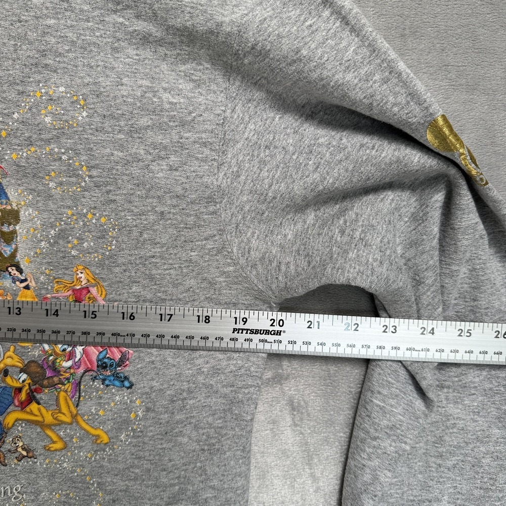 Vintage Disneyland Resort Hoodie Mens Small Gray 50th Anniversary Mickey Graphic - Picture 11 of 11